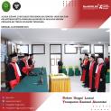 Acara Sidang Luar Biasa Pengambilan Sumpah Jabatan dan Pelantikan Ketua Pengadilan Negeri di Wilayah Hukum Pengadilan Tinggi Sulawesi Tenggara (Hari ke-1)