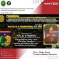 Hakim Tinggi, Hakim Ad Hoc Tipikor serta Para Kabag dan PP mengikuti Peresmian Gedung Pengadilan di Palu secara daring