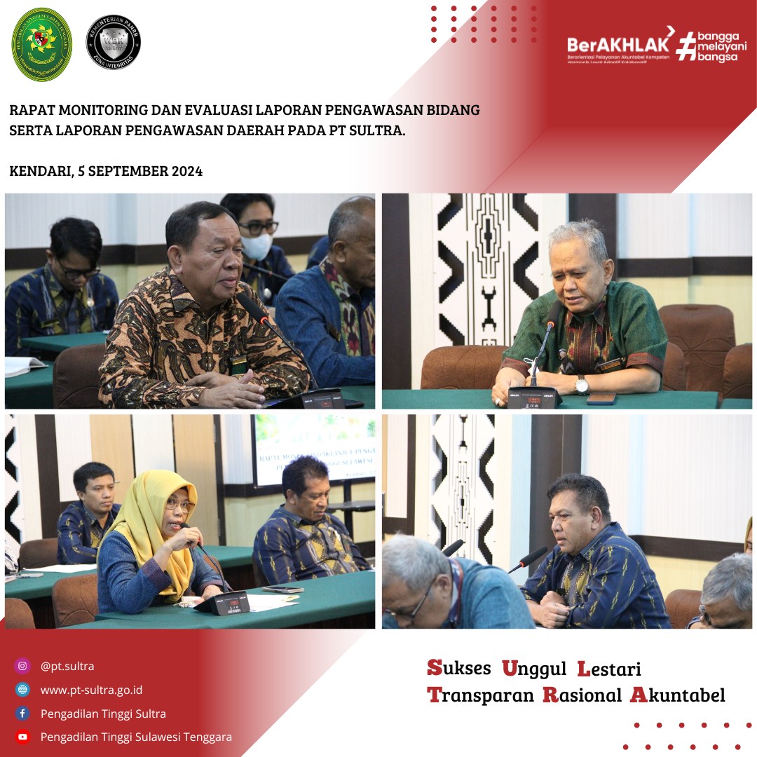 090524 rapat monev laporan pengawasan bidang 1